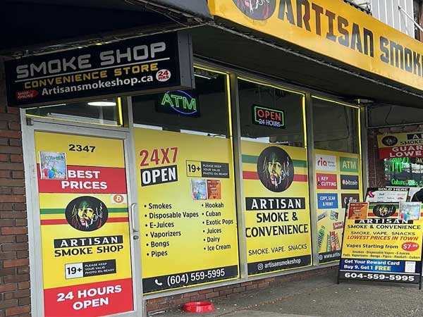 Artisan Smoke Shop - East Hastings